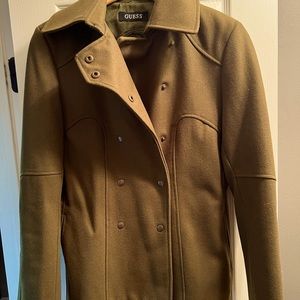 Guess coat in army green size medium